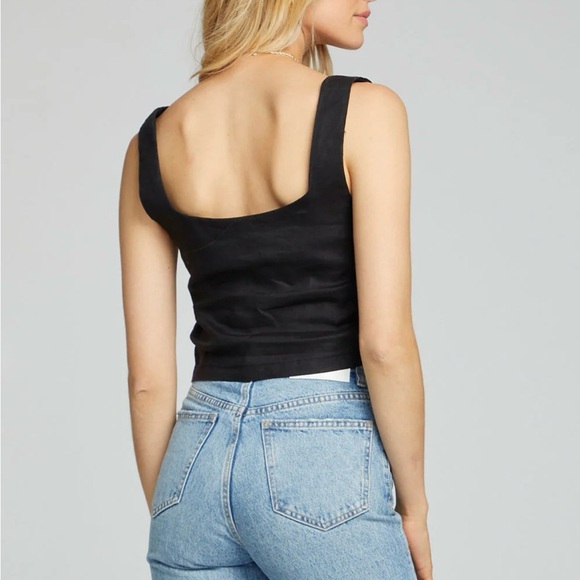 Saltwater LUXE Soleil Linen Crop Tank - Picture 2 of 7